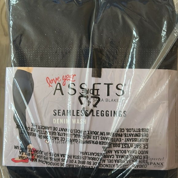 New Love Your Assets by Sara Blakely Seamless Leggings Denim Wash Style 2540 XL - Picture 5 of 5